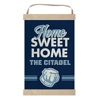 Citadel Bulldogs Home Sweet Home Banner Sign