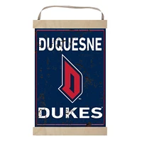 Duquesne Dukes Faux Rust Banner Sign