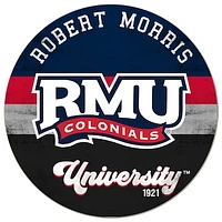 Robert Morris Colonials 20'' x 20'' Retro Logo Circle Sign