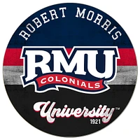 Robert Morris Colonials 20'' x 20'' Retro Logo Circle Sign