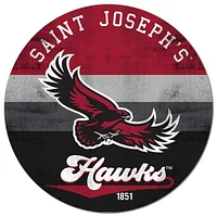 Saint Joseph's Hawks 20'' x 20'' Retro Logo Circle Sign