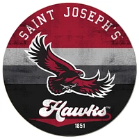 Saint Joseph's Hawks 20'' x 20'' Retro Logo Circle Sign