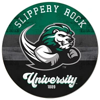 Slippery Rock Pride 20'' x 20'' Retro Logo Circle Sign