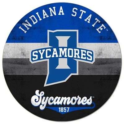 Indiana State Sycamores 20'' x 20'' Retro Logo Circle Sign
