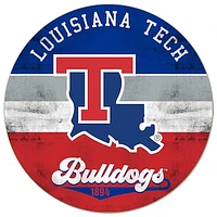 Louisiana Tech Bulldogs 20'' x 20'' Retro Logo Circle Sign