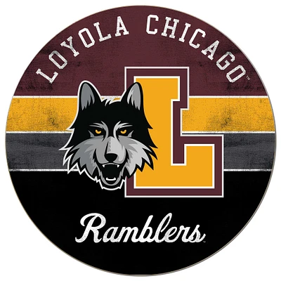 Loyola Chicago Ramblers 20'' x 20'' Retro Logo Circle Sign