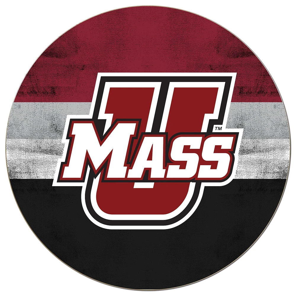 UMass Minutemen 20'' x 20'' Retro Logo Circle Sign