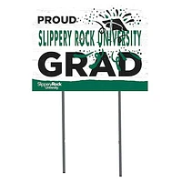 Slippery Rock Pride 18'' x 24'' Proud Graduate Yard Sign