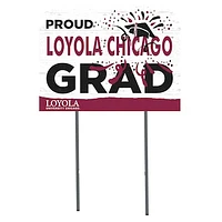 Loyola Chicago Ramblers 18'' x 24'' Proud Graduate Yard Sign