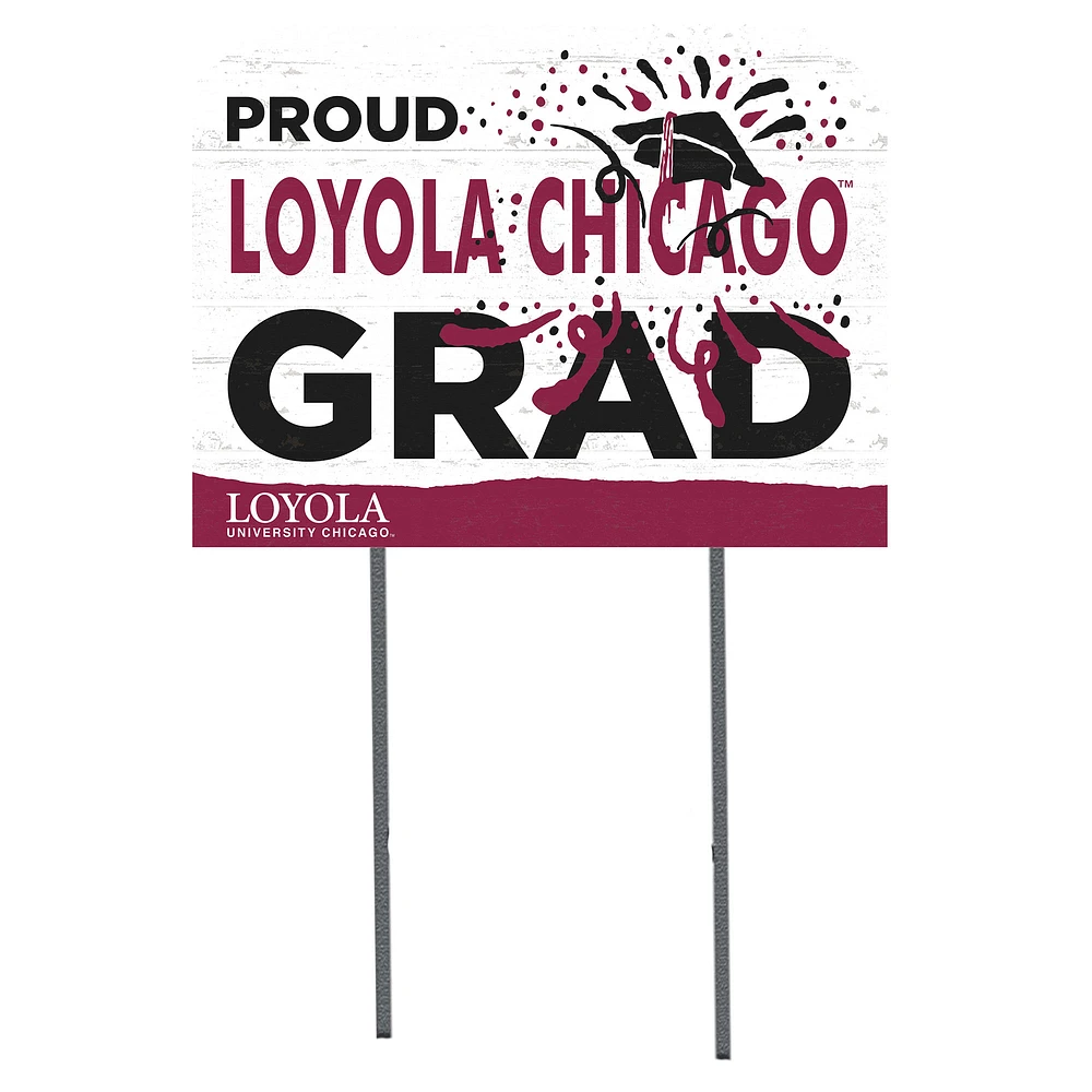 Loyola Chicago Ramblers 18'' x 24'' Proud Graduate Yard Sign