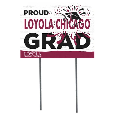 Loyola Chicago Ramblers 18'' x 24'' Proud Graduate Yard Sign
