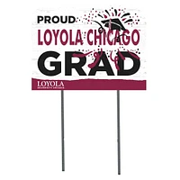 Loyola Chicago Ramblers 18'' x 24'' Proud Graduate Yard Sign
