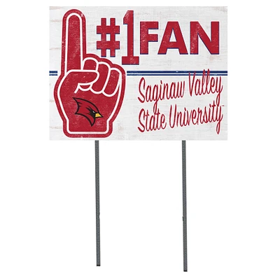 Saginaw Valley State Cardinals 18'' x 24'' #1 Fan Yard Sign