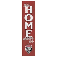 New Mexico Lobos 12" x 48" This Home Leaner
