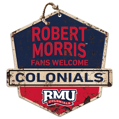 Robert Morris Colonials 20" x 20" Fans Welcome Sign