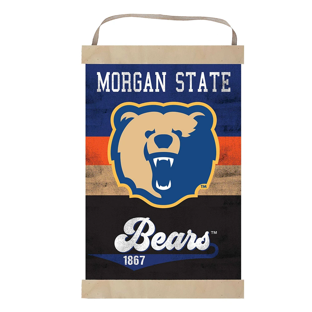 Morgan State Bears Reversible Retro Logo Banner Sign