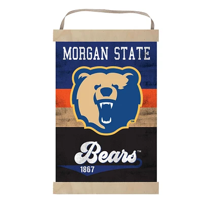 Morgan State Bears Reversible Retro Logo Banner Sign