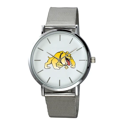 Men's  Silver Bowie State Bulldogs Plexus Stainless Steel Watch