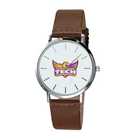 Men's  Brown Tennessee Tech Golden Eagles Plexus Leather Watch