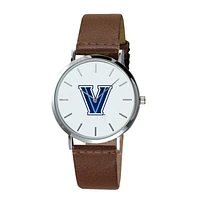 Men's  Brown Villanova Wildcats Plexus Leather Watch