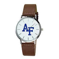 Men's  Brown Air Force Falcons Plexus Leather Watch