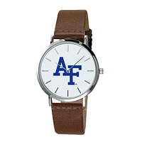 Men's  Brown Air Force Falcons Plexus Leather Watch