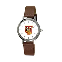 Women's  Brown Tuskegee Golden Tigers Plexus Leather Watch