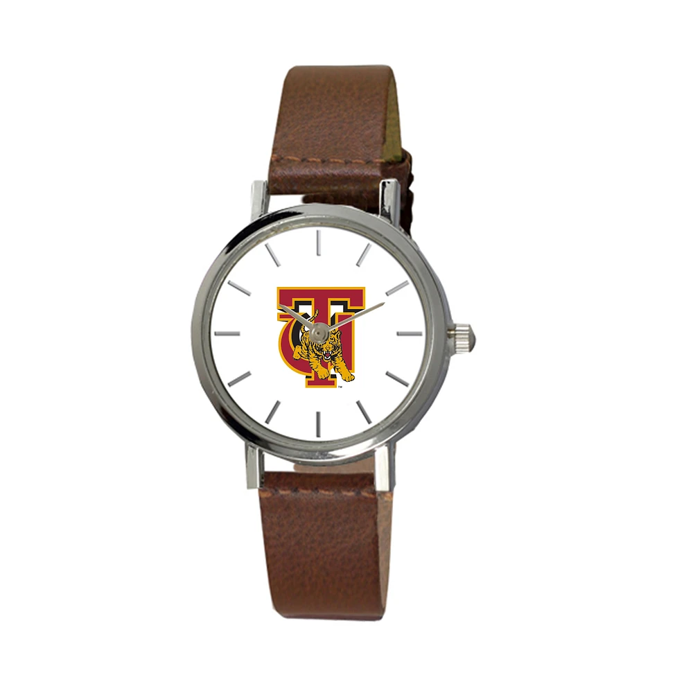 Women's Brown Tuskegee Golden Tigers Plexus Leather Watch