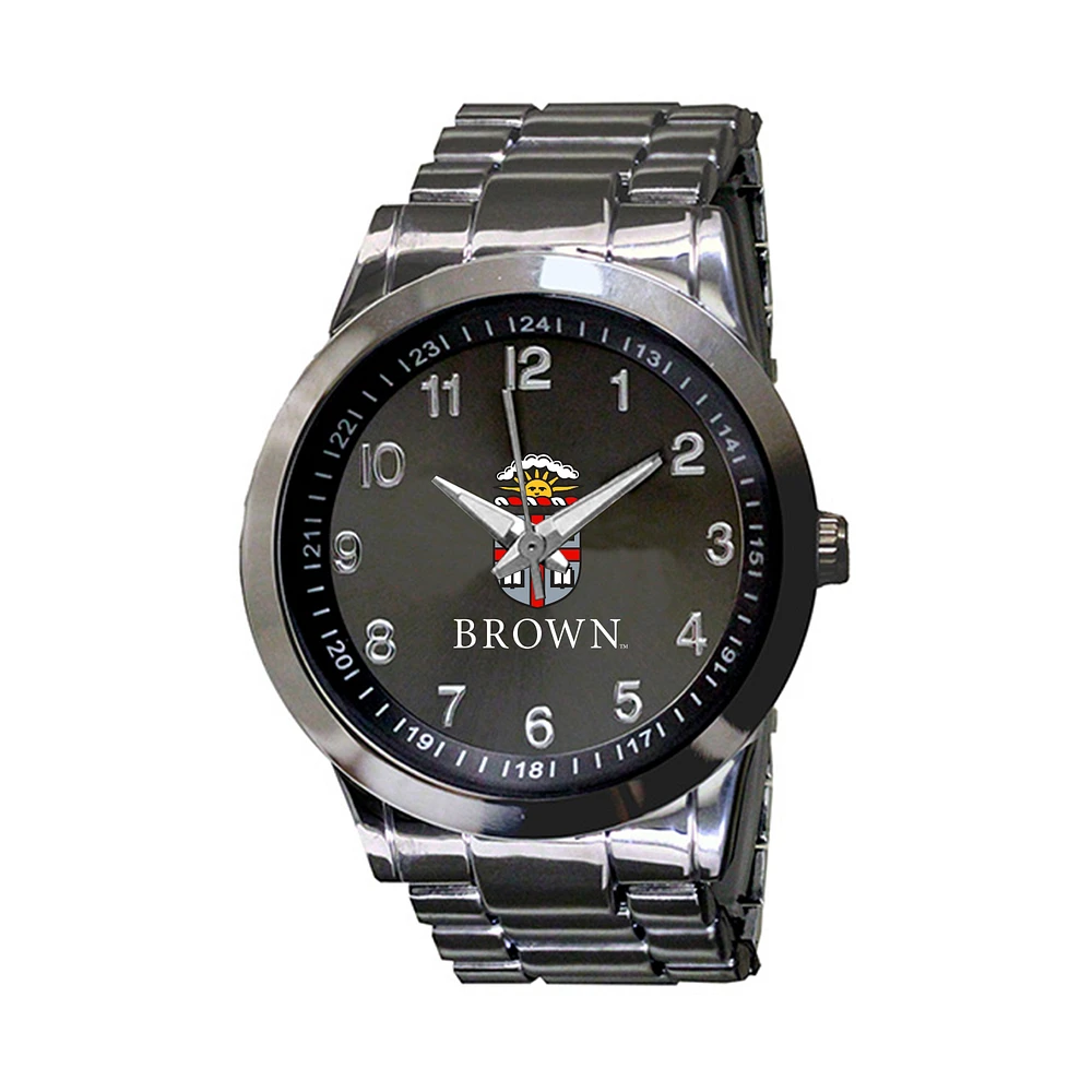 Men's Gray Brown Bears Integris Gun Metal Stainless Steel Watch