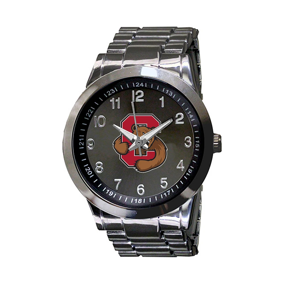 Men's Gray Cornell Big Red Integris Gun Metal Stainless Steel Watch