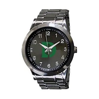 Men's  Gray Dartmouth Big Green Integris Gun Metal Stainless Steel Watch