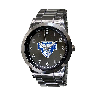 Men's  Gray Saint Louis Billikens Integris Gun Metal Stainless Steel Watch