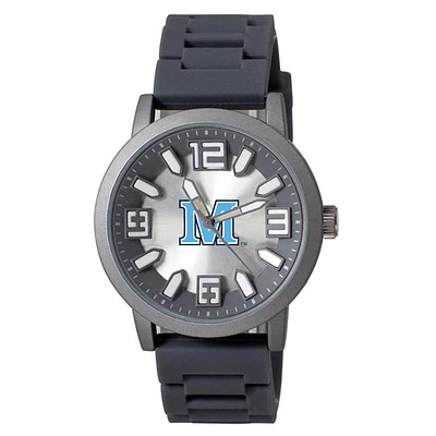 Men's  Black Maine Black Bears Enigma Silicone Strap Watch