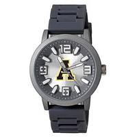 Men's  Black Appalachian State Mountaineers Enigma Silicone Strap Watch