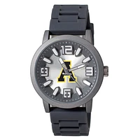 Men's  Black Appalachian State Mountaineers Enigma Silicone Strap Watch