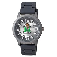 Men's  Black Marshall Thundering Herd Enigma Silicone Strap Watch