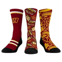 Unisex Rock Em Socks  Washington Commanders Fan Favorite Three-Pack Crew Sock Set