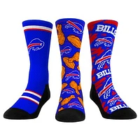 Unisex Rock Em Socks  Buffalo Bills Fan Favorite Three-Pack Crew Sock Set