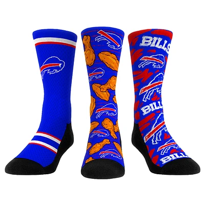 Unisex Rock Em Socks  Buffalo Bills Fan Favorite Three-Pack Crew Sock Set