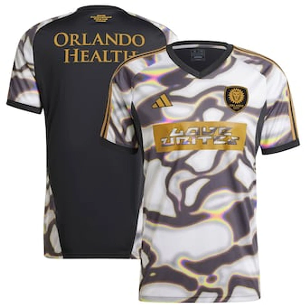 Men's adidas Black Orlando City SC 2024 Pride Pre-Match Top