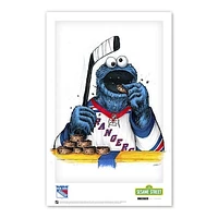 Cookie Monster New York Rangers 11" x 17" Sesame Street Poster Print