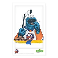 Cookie Monster New York Islanders 11" x 17" Sesame Street Poster Print