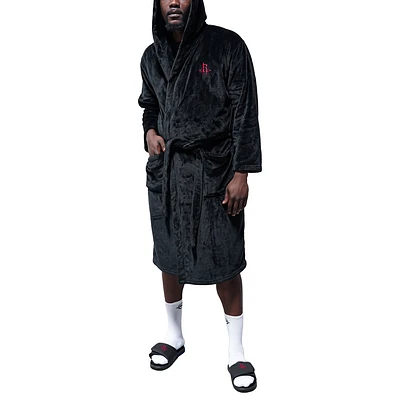 Unisex ISlide Black Houston Rockets Fleece Phantom Robe