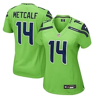 Women's Nike DK Metcalf Neon Green Seattle Seahawks  Game Jersey