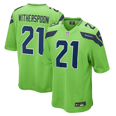 Men's Nike Devon Witherspoon Neon Green Seattle Seahawks  Game Jersey