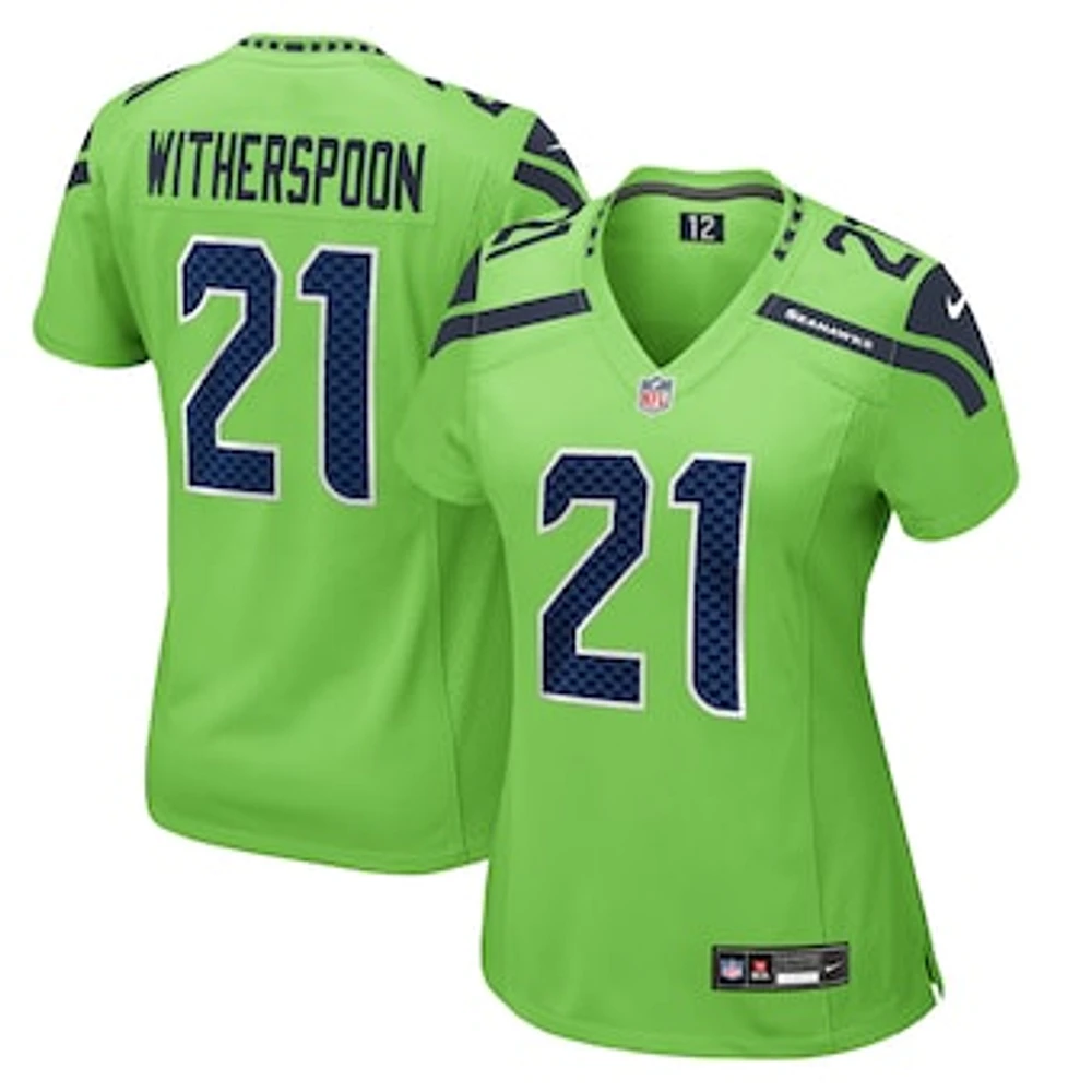 Women's Nike Devon Witherspoon Neon Green Seattle Seahawks  Game Jersey