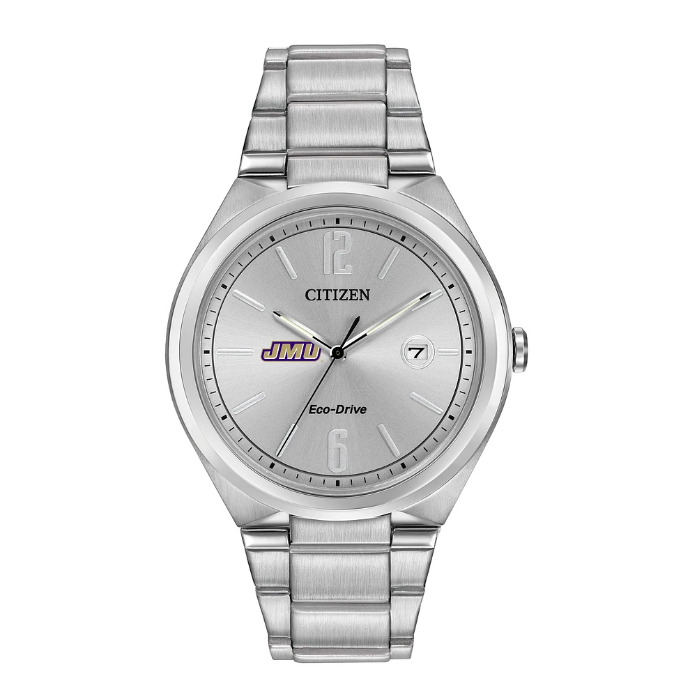 Men's Citizen Watch Silver James Madison Dukes Citizen Eco-Drive Stainless Steel Watch