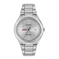 Men's Citizen Watch Silver James Madison Dukes Citizen Eco-Drive Stainless Steel Watch
