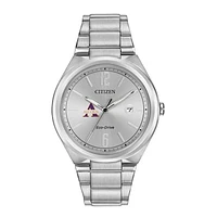 Men's Citizen Watch Silver Alcorn State Braves Citizen Eco-Drive Stainless Steel Watch