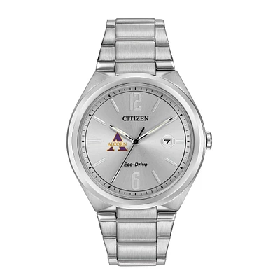 Men's Citizen Watch Silver Alcorn State Braves Citizen Eco-Drive Stainless Steel Watch